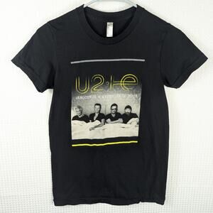 U2 Innocence + Experience Tour 2015 Band T-Shirt Womens M Black American Apparel